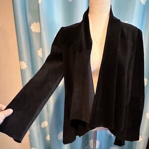 Vintage Spiegel leather loose hem jacket.
